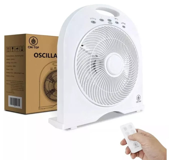 Ventilador De Piso Portátil 4 Velocidades Control Remoto VEN16