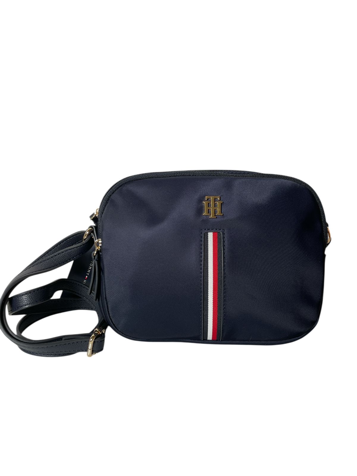 Bolsa Crossbody Tommy Hilfiger Azul o Beige | Doble Compartimento y Estilo Clásico