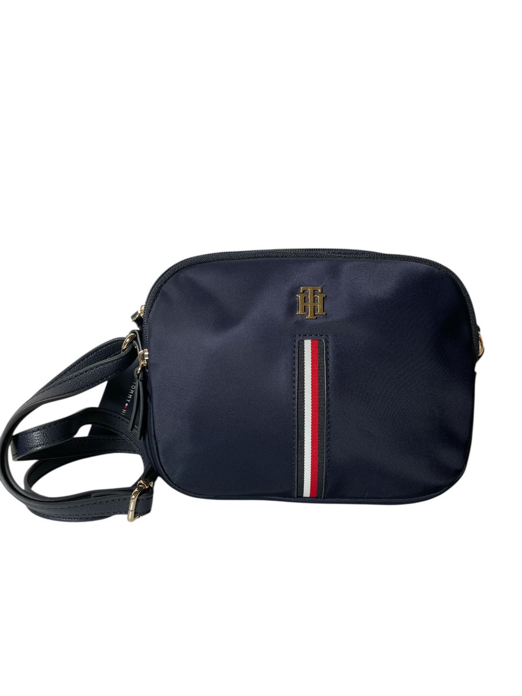Bolsa Crossbody Tommy Hilfiger Azul o Beige | Doble Compartimento y Estilo Clásico